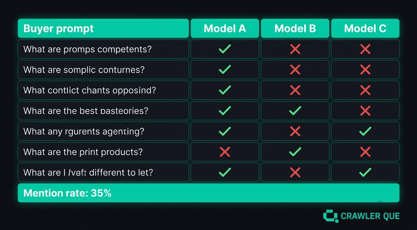 Prompt set tracker measuring ChatGPT brand visibility across models