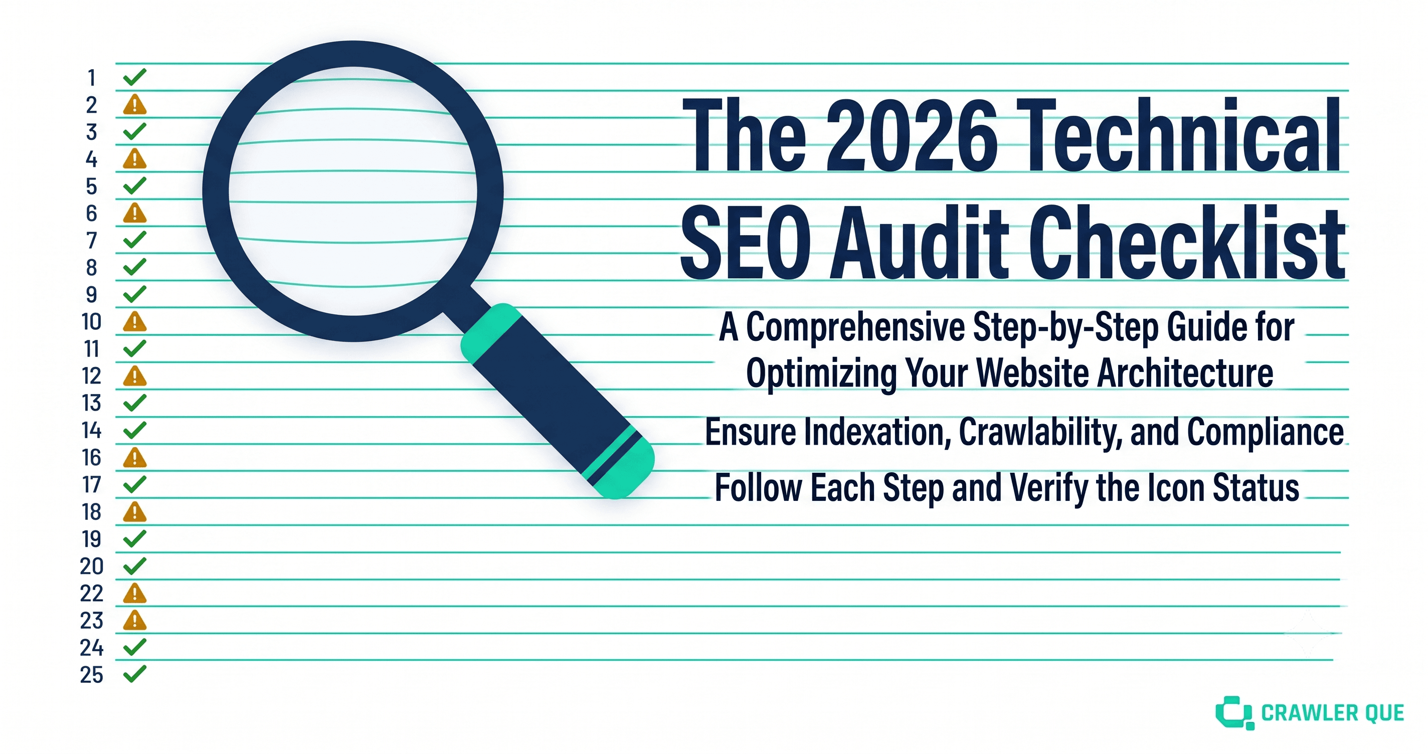 The 2026 Technical SEO Audit Checklist: 25 Checks Every Website Needs Before It Can Rank
